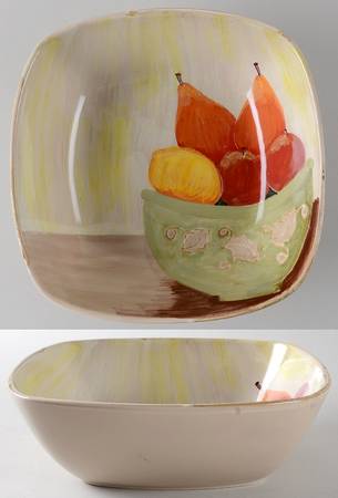 Sara's Fruit 10" Square Serving Bowl