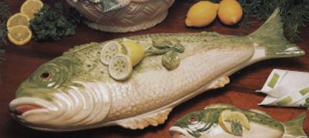Marinara Fish Shape Server & Lid