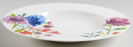 Anmut Flowers Large Rim Soup Bowl