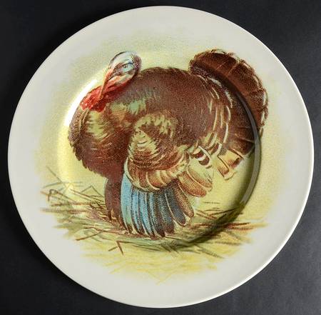 Farmyard Turkey 12" Chop Plate (Round Platter)