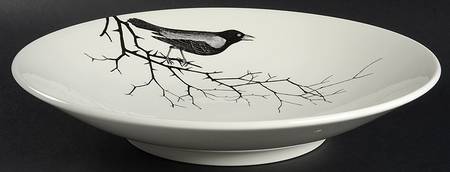 Crow 13" Shallow Round Bowl