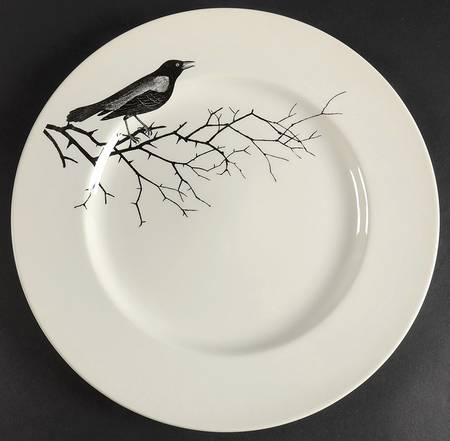 Crow 12" Chop Plate (Round Platter)