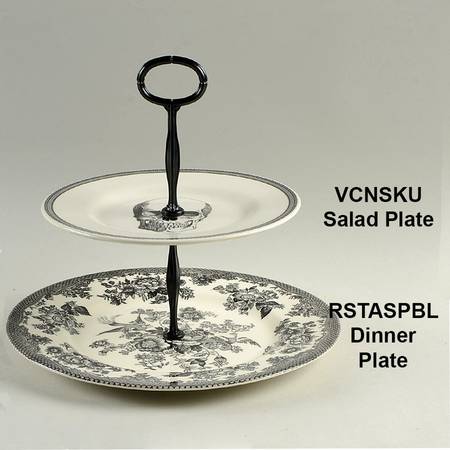 Skull Mixed/Match 2 Tier Serving Tray