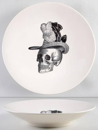 Skull 13" Pasta Serving Bowl
