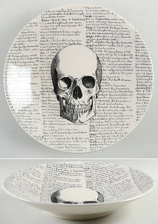 Skull 13" Pasta Serving Bowl