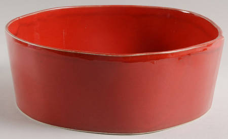 Lastra Red 10" Round Serving Bowl