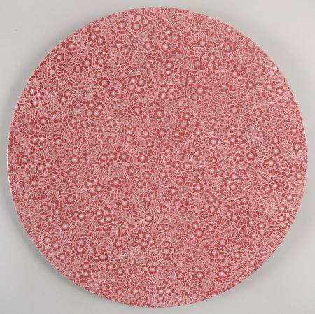 Floreana Red 12" Round Buffet Plate