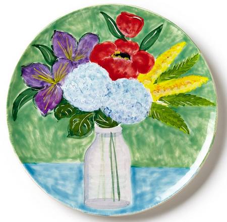 Sara's Bouquet 15" Chop Plate (Round Platter)