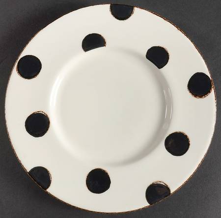 V4C3 Black Salad Plate