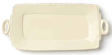 Lastra Cream (MEDIUM CREAM GLAZE) 16" Rectangular Serving Platter