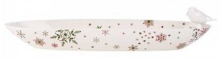 New Modern Christmas 19" Oblong Tray