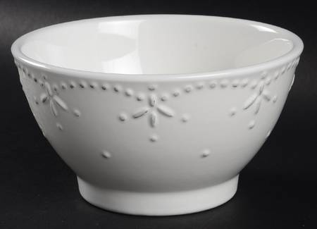 Pearls White Soup/Cereal Bowl
