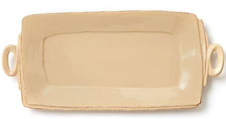 Lastra Cappuccino (Tan Glaze) 16" Rectangular Serving Platter