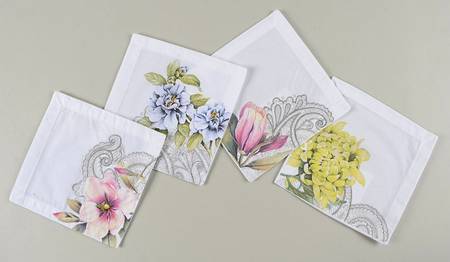 Quinsai Garden Cloth Cocktail Napkin - Set of 4 Motifs