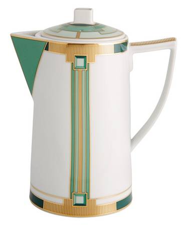 Emerald Coffee Pot & Lid