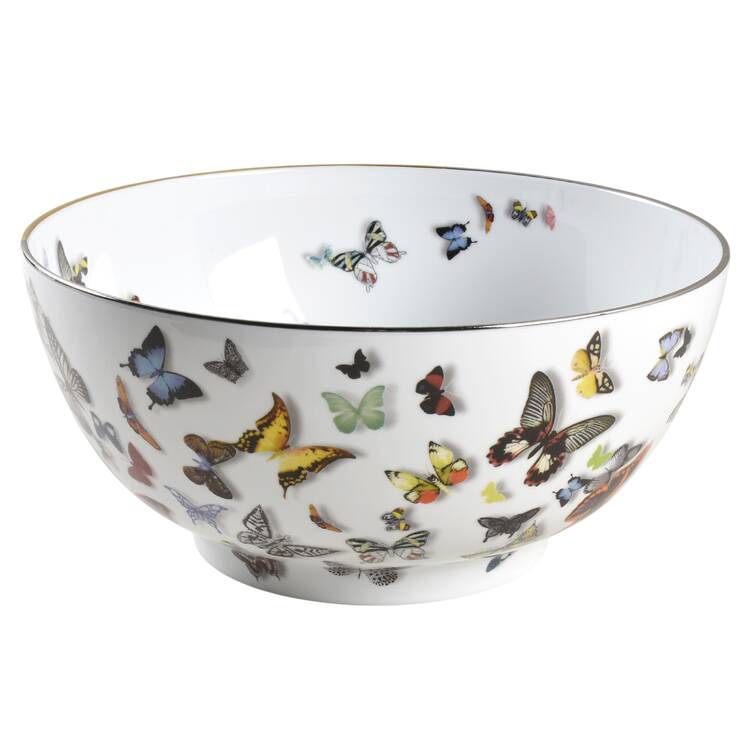 Butterfly Parade by Christian LaCroix 11" Large Salad Serving Bowl