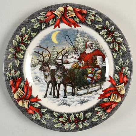 Santa's Sleigh Salad Plate