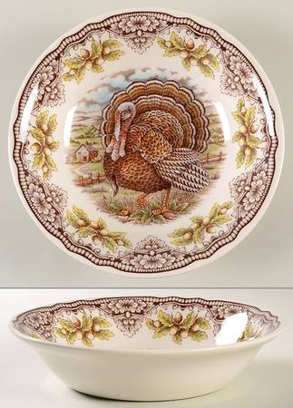 Homeland Turkey 9" Round Serving Bowl