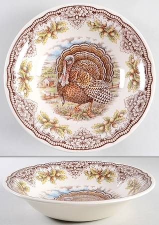 Homeland Turkey 10" Round Serving Bowl