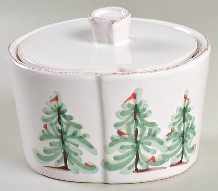 Lastra Holiday Sugar Bowl & Lid