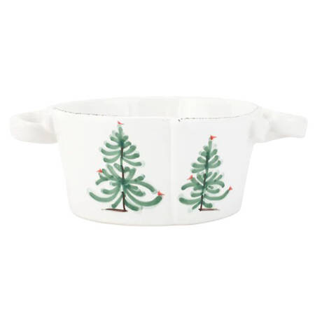 Lastra Holiday 7" Oval Handled Bowl