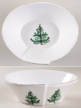 Lastra Holiday 7" Oval Vegetable Bowl