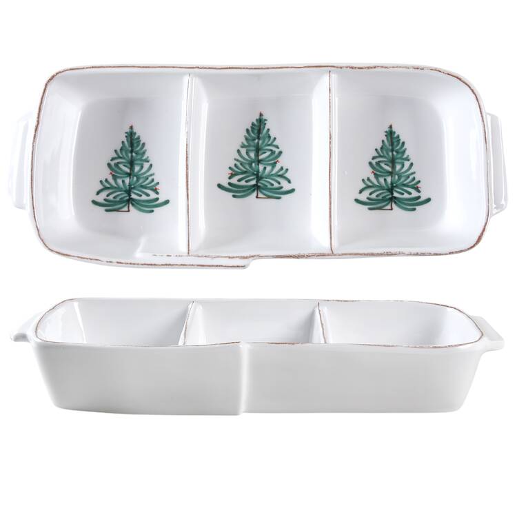 Lastra Holiday Melamine 3-Part Relish