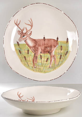 Wildlife 17" Round Serving Bowl