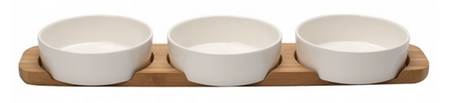 Pizza Passion Condiment Set-3 Open Bowls & Tray