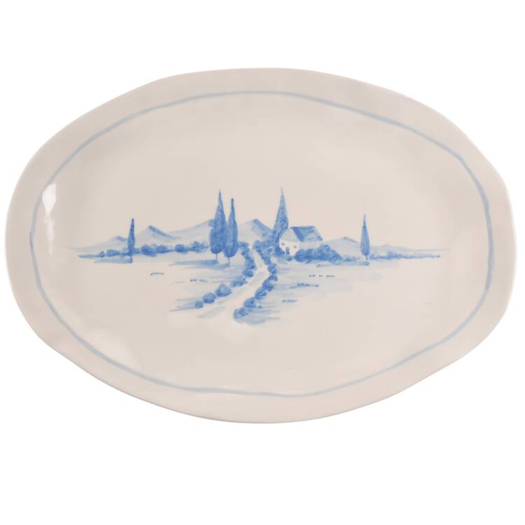 Modello 17" Oval Serving Platter by Vietri (Italy)