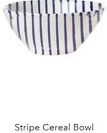 Net and Stripe Soup/Cereal Bowl