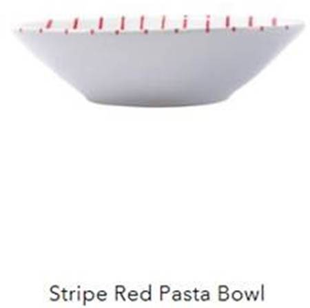 Net and Stripe 9" Individual Pasta Bowl