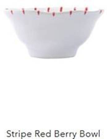 Net and Stripe Fruit/Dessert (Sauce) Bowl