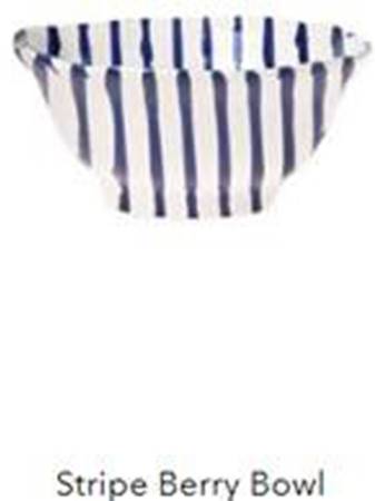 Net and Stripe Fruit/Dessert (Sauce) Bowl
