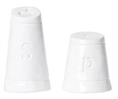 Fresh White Salt & Pepper Set