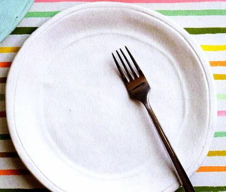 Fresh White Salad Plate
