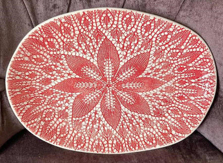Lace Red by Vietri (Italy)