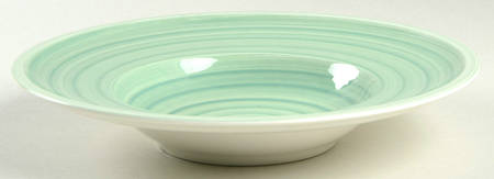 Artesano Nature Green (Vert) Large Rim Soup Bowl