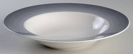 Colorful Life (Cosy Grey) Large Rim Soup Bowl