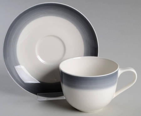 Colorful Life (Cosy Grey) Flat Cup & Saucer Set