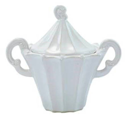 Incanto Stone White Sugar Bowl & Lid