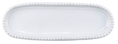 Incanto Stone White 10" Oval Tray