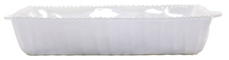 Incanto Stone White 15" Rectangular Baker