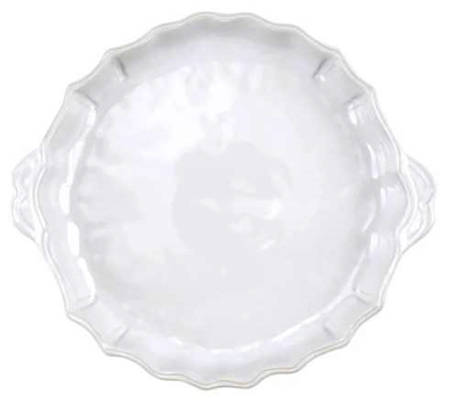 Incanto Stone White Pie Serving Plate