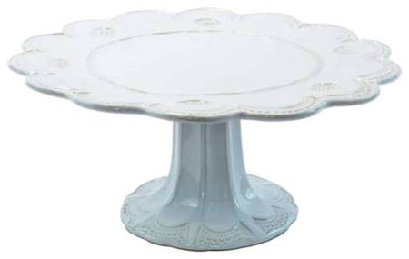 Incanto Stone White 13" Diameter Pedestal Cake Stand