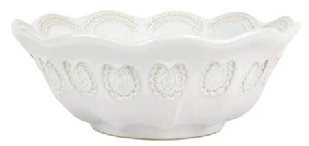 Incanto Stone White 10" Round Serving Bowl