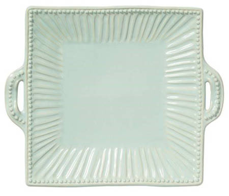 Incanto Stone Aqua 16" Square Serving Platter