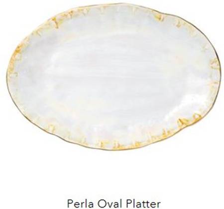 Perla 17" Oval Serving Platter