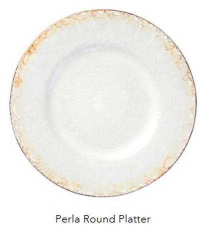 Perla 13" Chop Plate (Round Platter)