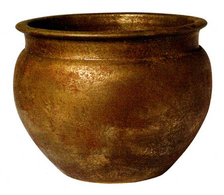 Mixed Metals 12" Cachepot